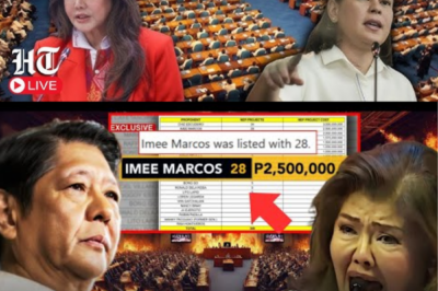 BUNGA NG PANINIRA? Imee Marcos sa Gitna ng Bagyo—Listahang Umani ng P2.5M, Kongreso Napatigil, at Isang Backfire na Walang Umatras