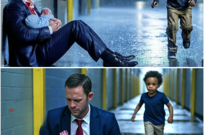 Gutóm na Batang Itim ang Nakakita sa Lalaking Binaril sa Ulan Kasama ang Kambal—Hindi Niya Alam, Isang Bilyonaryo Ito