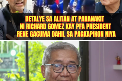 Richard Gomez sa Gitna ng Kontrobersya: Detalye sa Mainit na Alitan at Di-umano’y Pananakit sa Pangulo ng PFA na si Rene Gacuma
